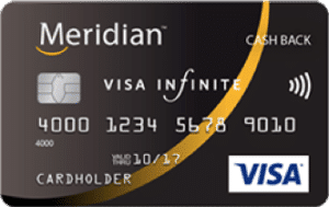 meridian visa infinite travel rewards credit card