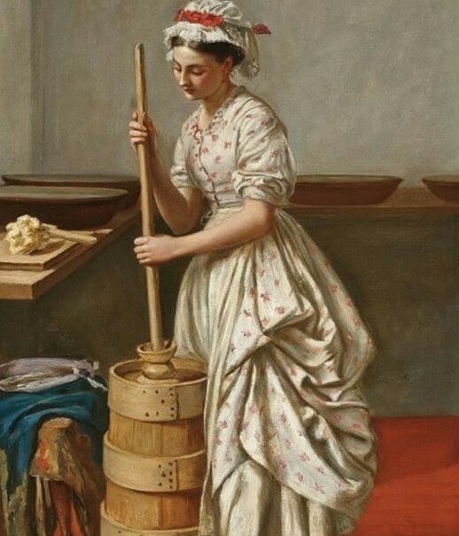 churning butter