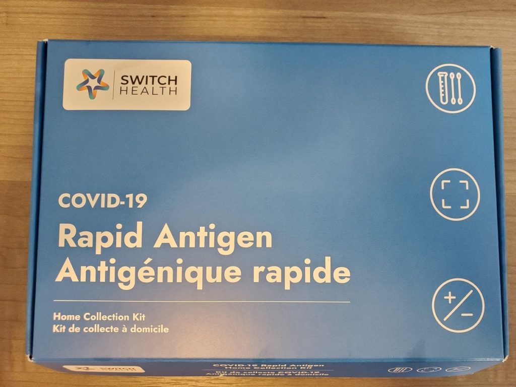 Switch Health COVID-19 Rapid Antigen Testing Kit Box