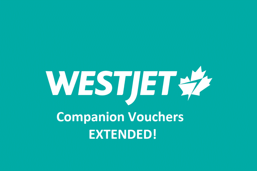 westjet logo extended companion vouchers