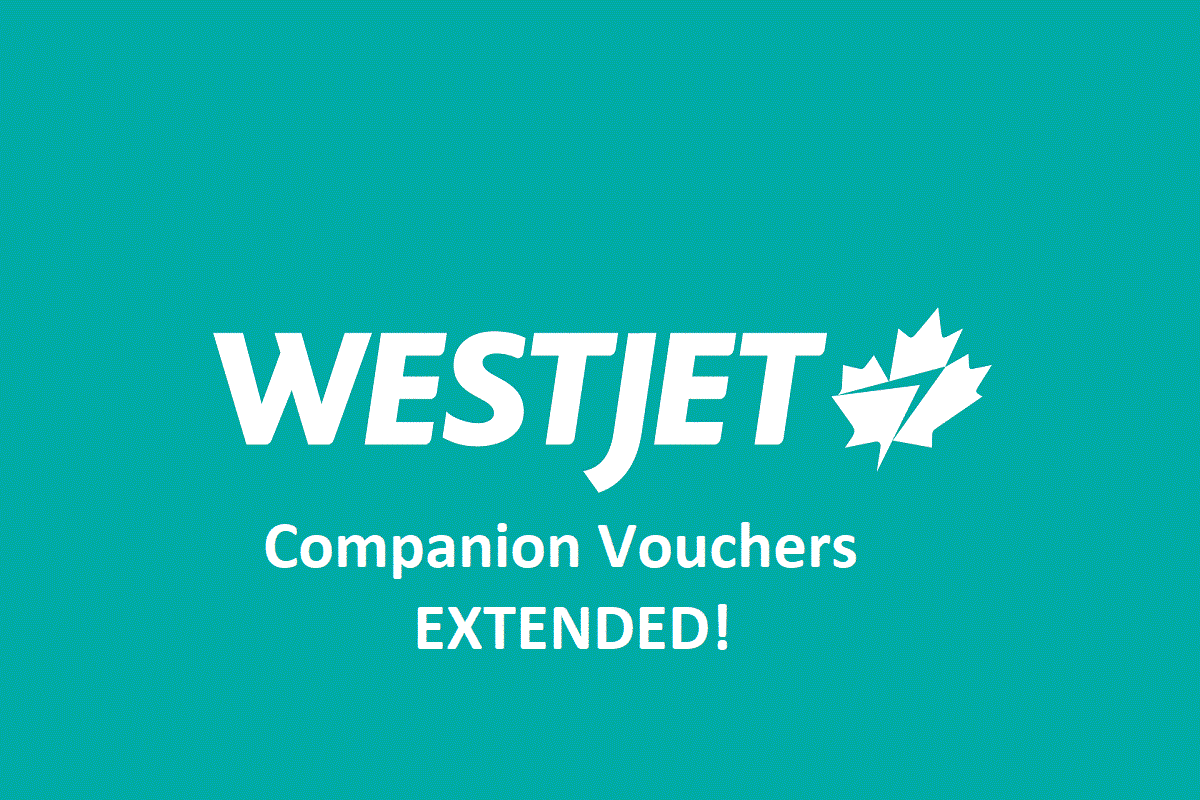 WestJet Companion Voucher Extension to June 2022