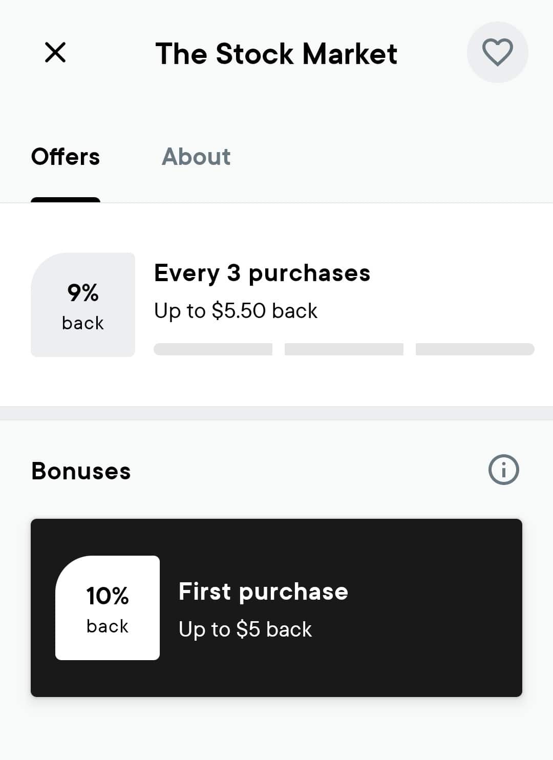 Neo Financial first purchase bonus from The Stock Market 