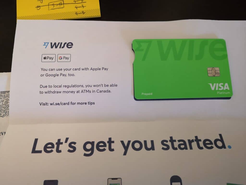 Wise card welcome package, let's get started.