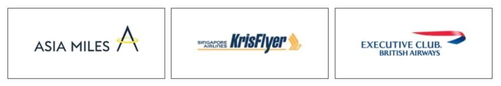 Transfer partners for HSBC Rewards - Cathay Pacific Asia Miles, Singapore Airlines KrisFlyer Miles, and British Airways Executive Club Avios
