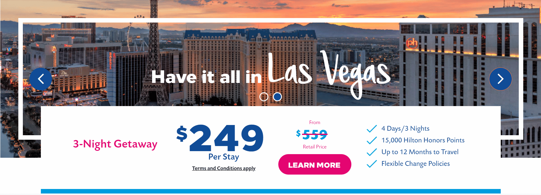 hilton grand vacations timeshare offer for las vegas