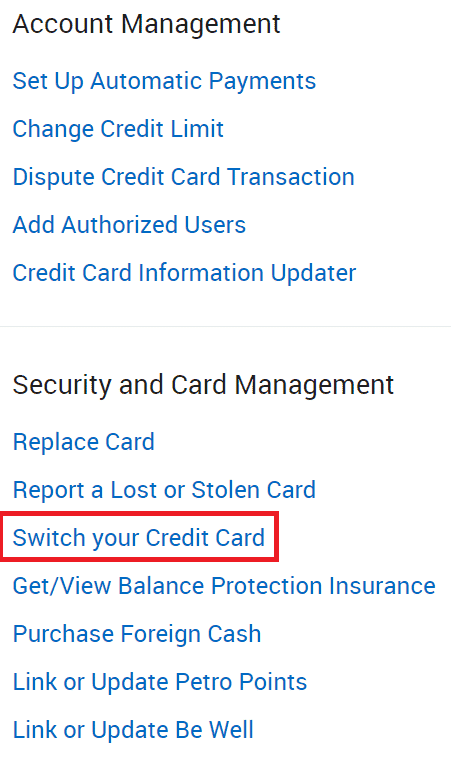 rbc product switch options