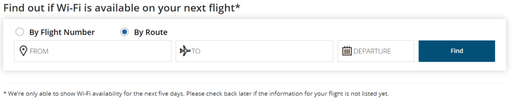 air canada wifi flight availability tool