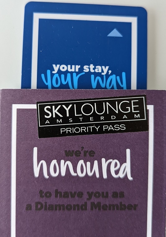 skylounge amsterdam priority pass entry hilton diamond perk