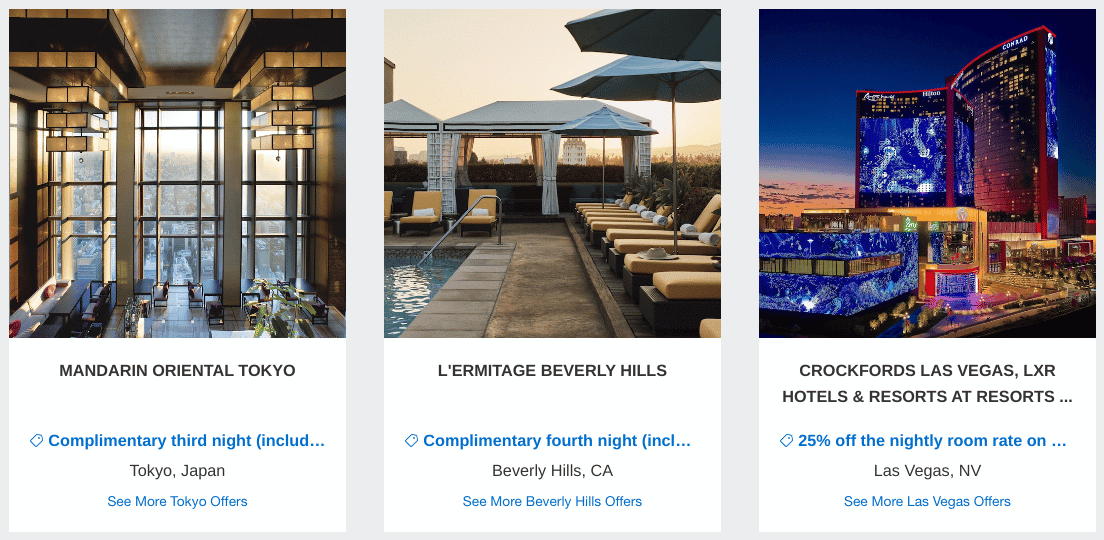 amex fhr free night and reduced room rate offers
