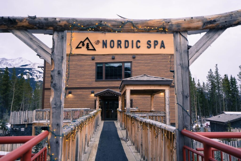 Kananaskis Nordic Spa signage