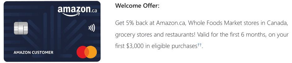 mbna amazon.ca rewards mastercard welcome offer
