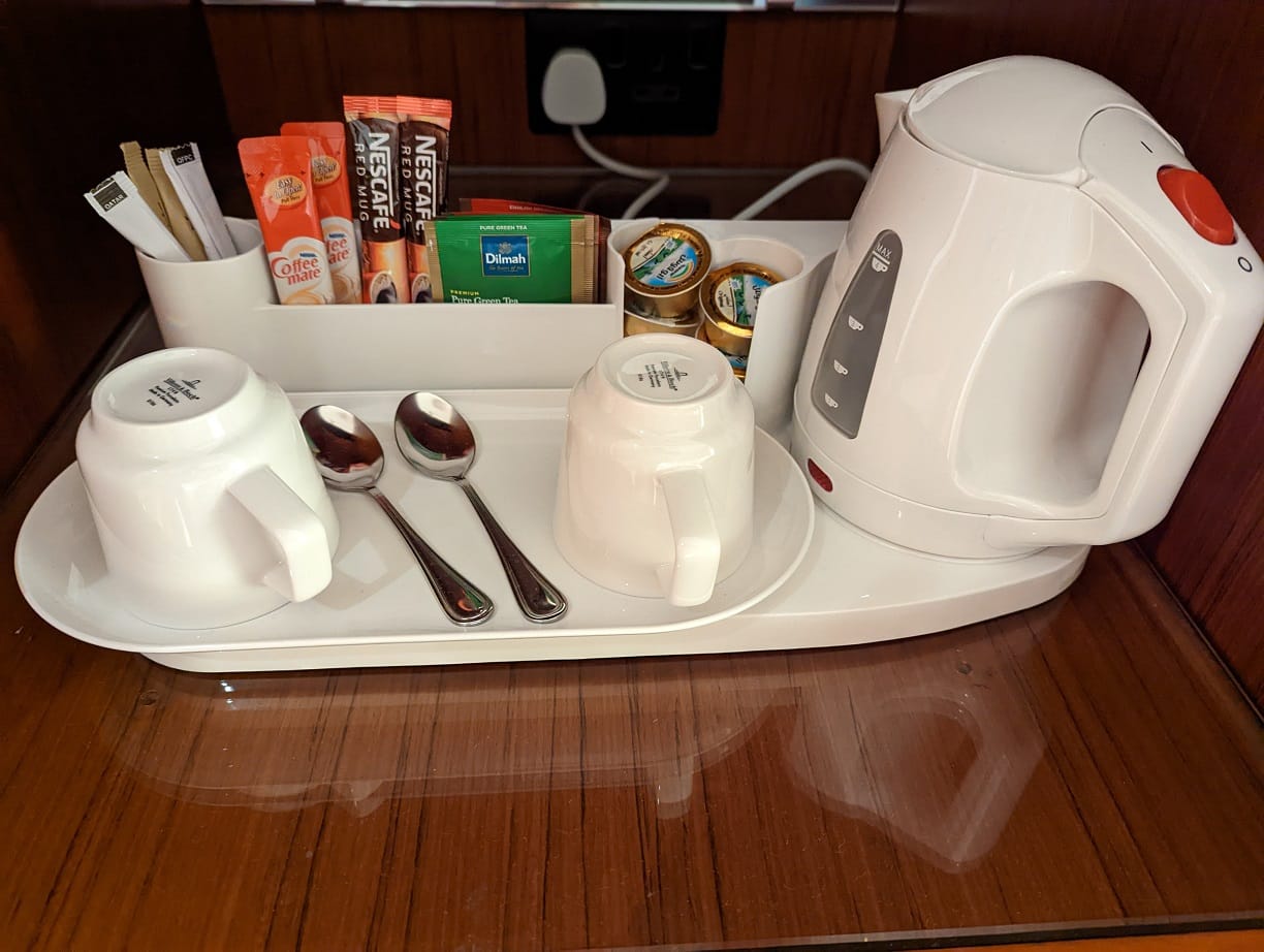oryx airport hotel in room coffee