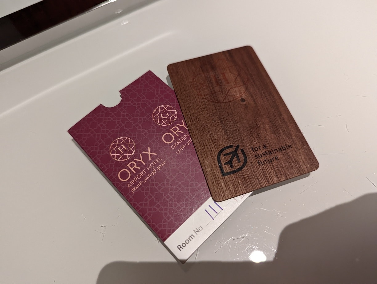 oryx airport hotel room key