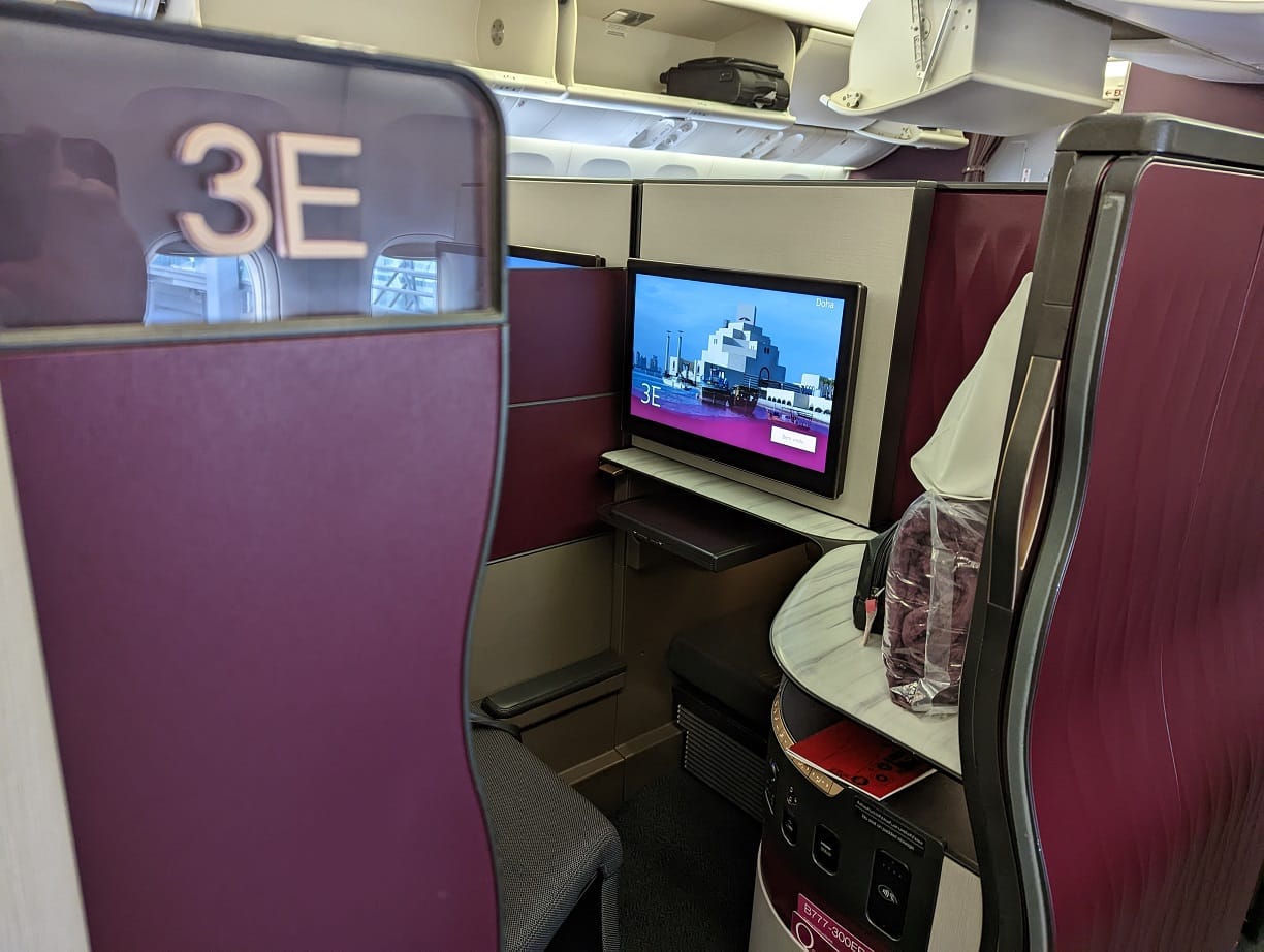 qatar airways qsuite seat 3e
