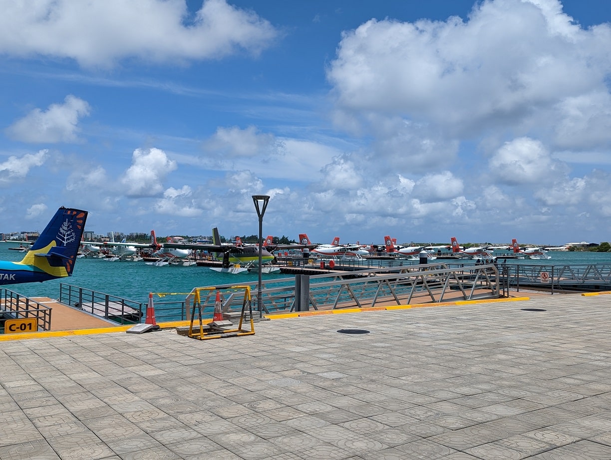 velana international airport maldives seaplane departures