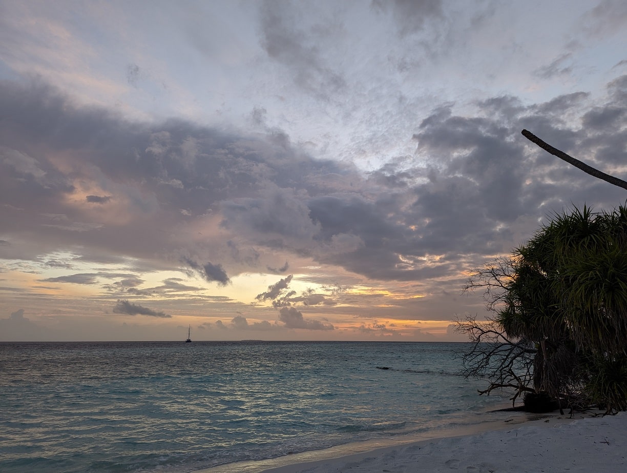 w maldives private island sunset