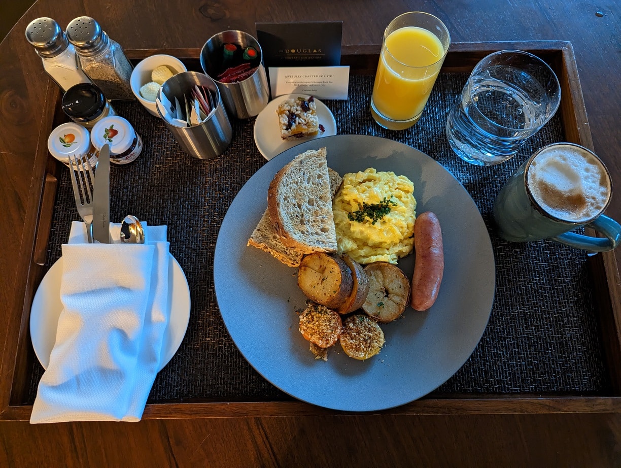 douglas hotel marriott platinum breakfast room service