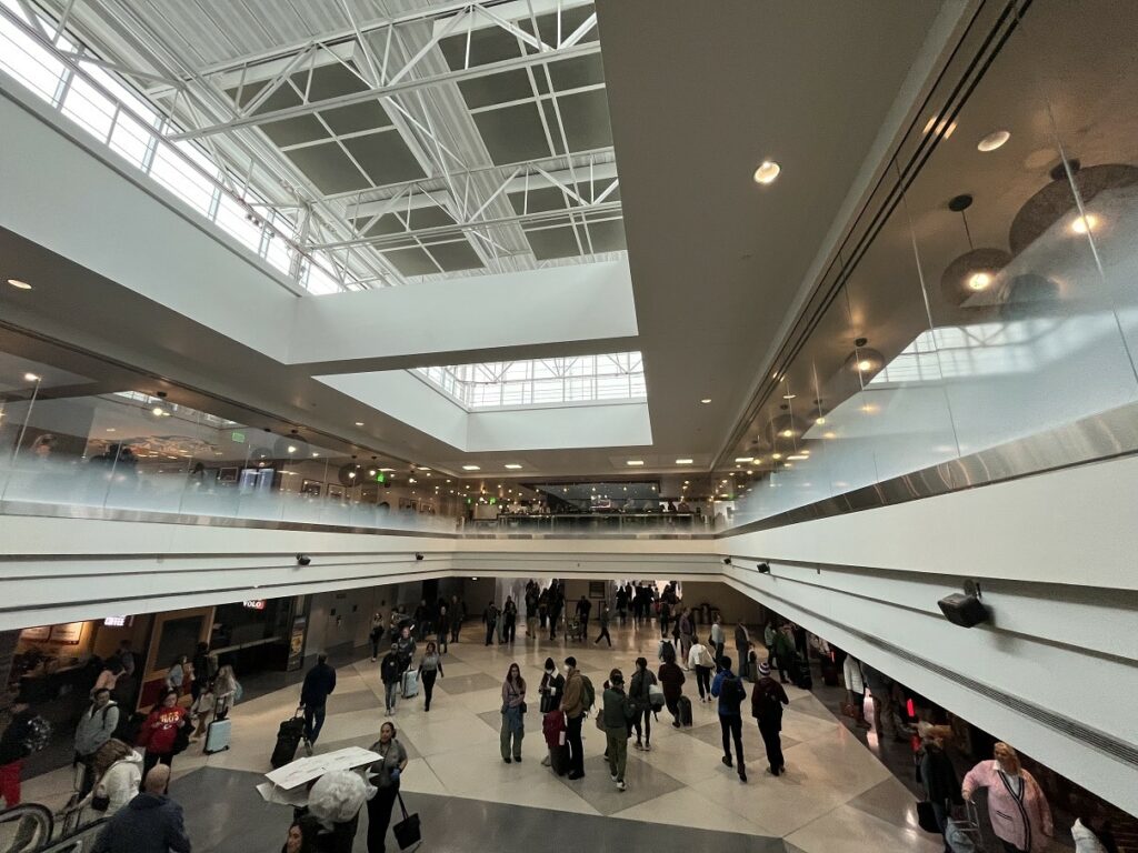 american express centurion lounge denver view of terminal