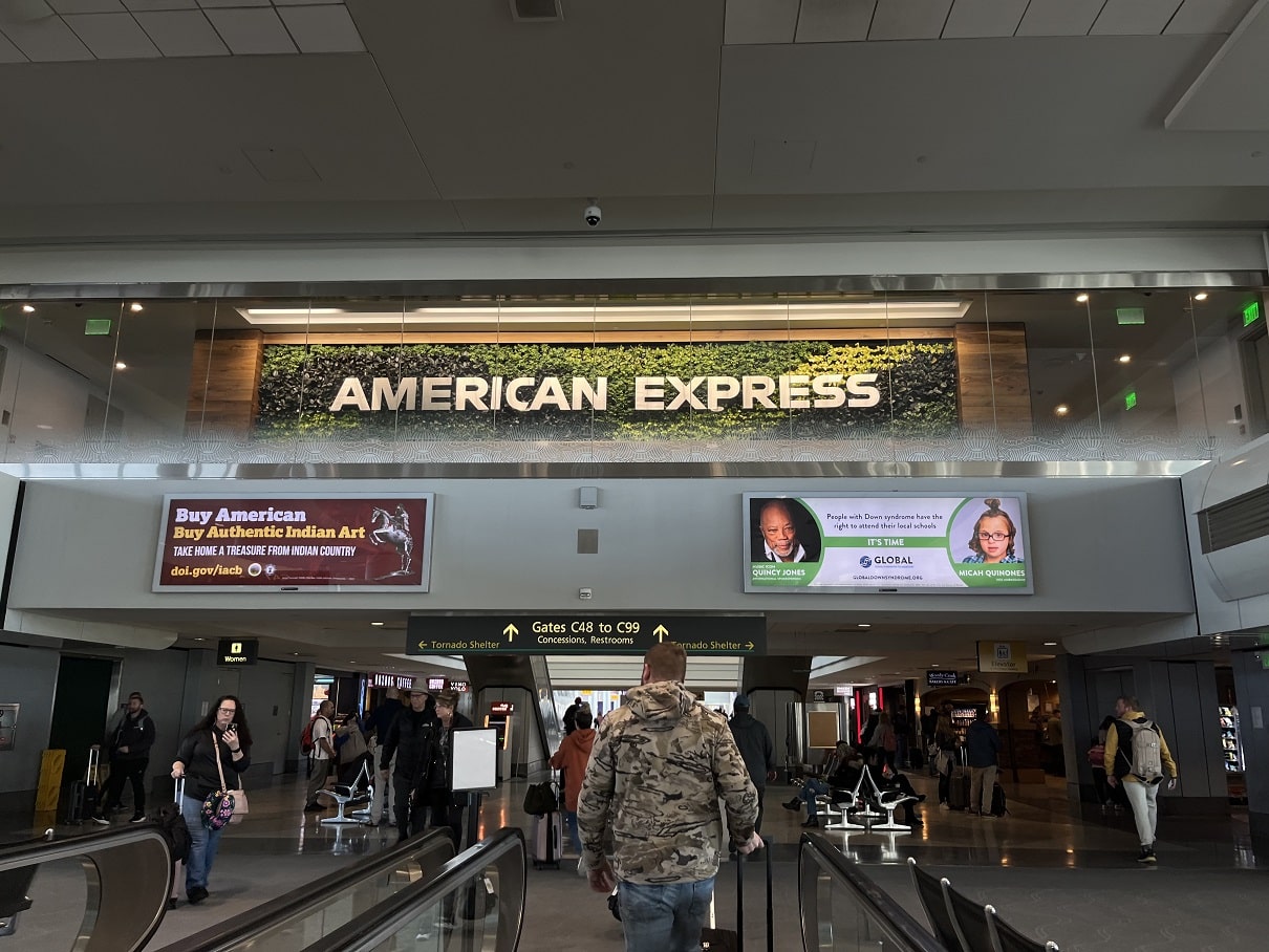 denver international american express logo