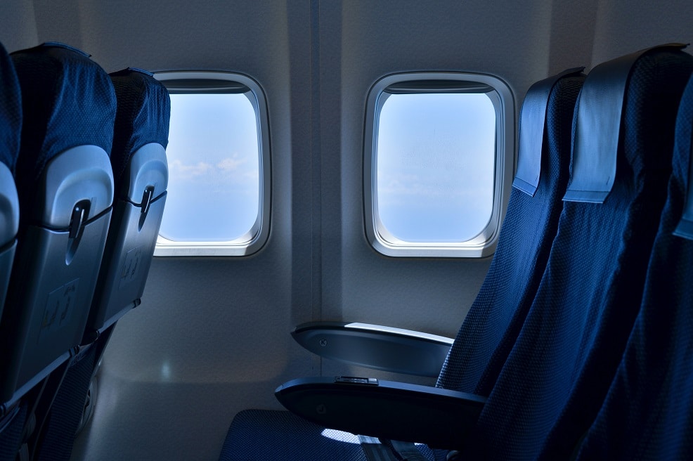 airplane row of seats national bank world elite mastercard travel credit