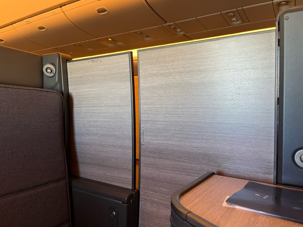 ana the room business class door gap
