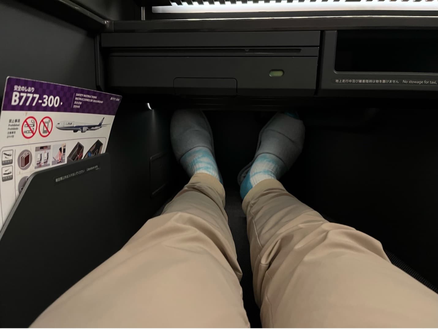 ana the room business class footwell