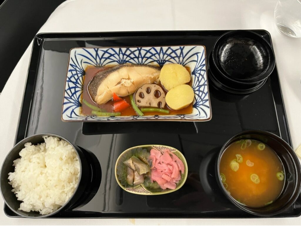 ana the room business class japanese menu entree