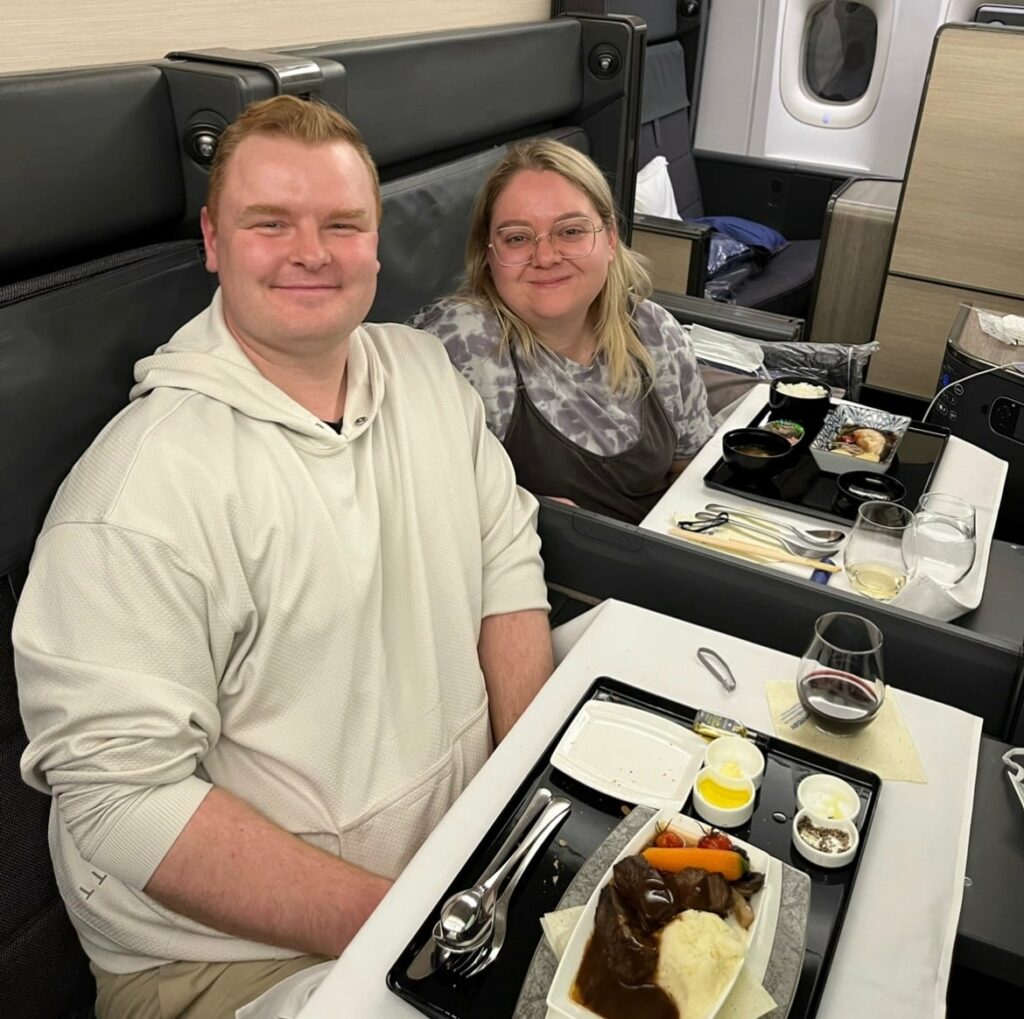 ana the room business class main meals