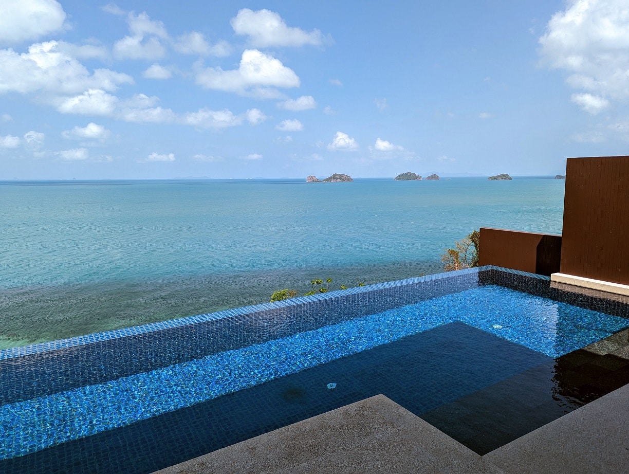 conrad koh samui 1 bedroom villa infinity pool with five islands view