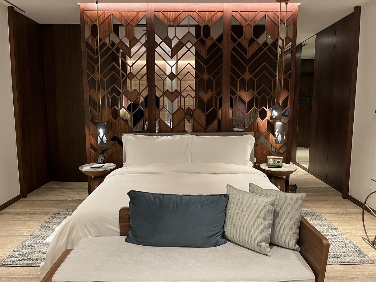 st regis kanai resort riviera maya grand luxe room bed
