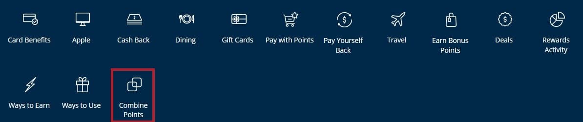 chase ultimate rewards combine points
