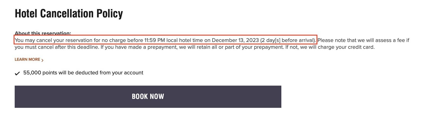 st regis toronto hotel cancellation policy