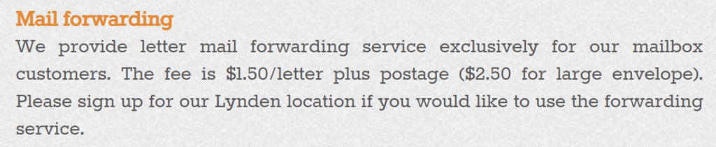 24/7 parcel mail forwarding