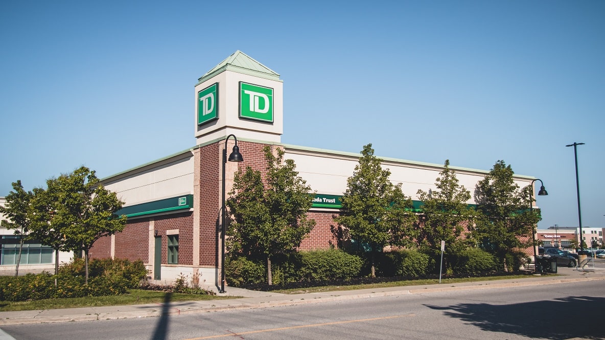 TD bank branch exterior