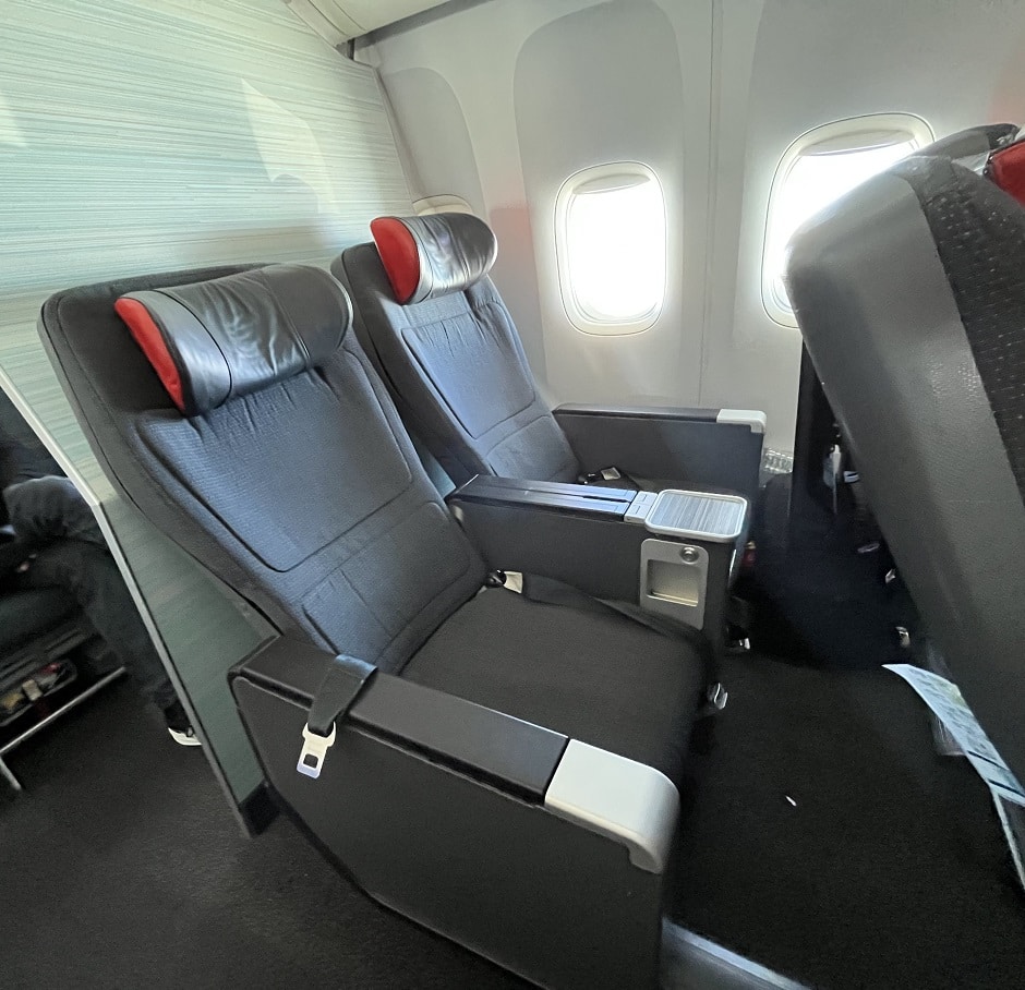 air canada premium economy seat reclined