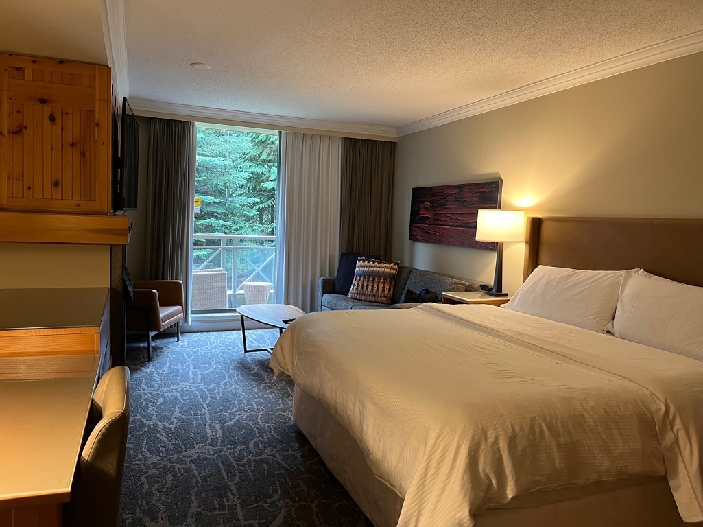 westin resort and spa whistler king room with balcony