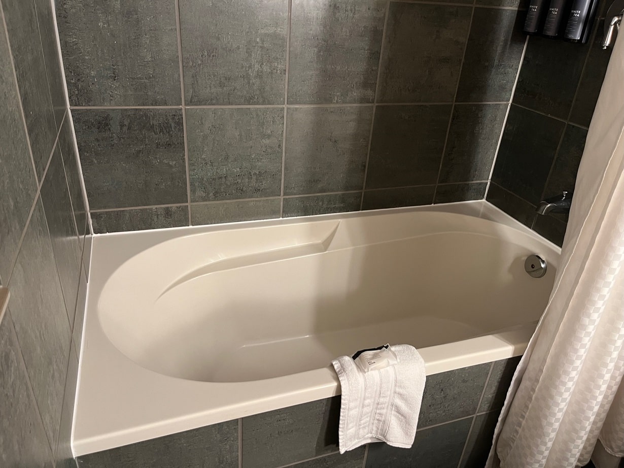 westin resort and spa whistler smaller guest room queen soaker bathtub