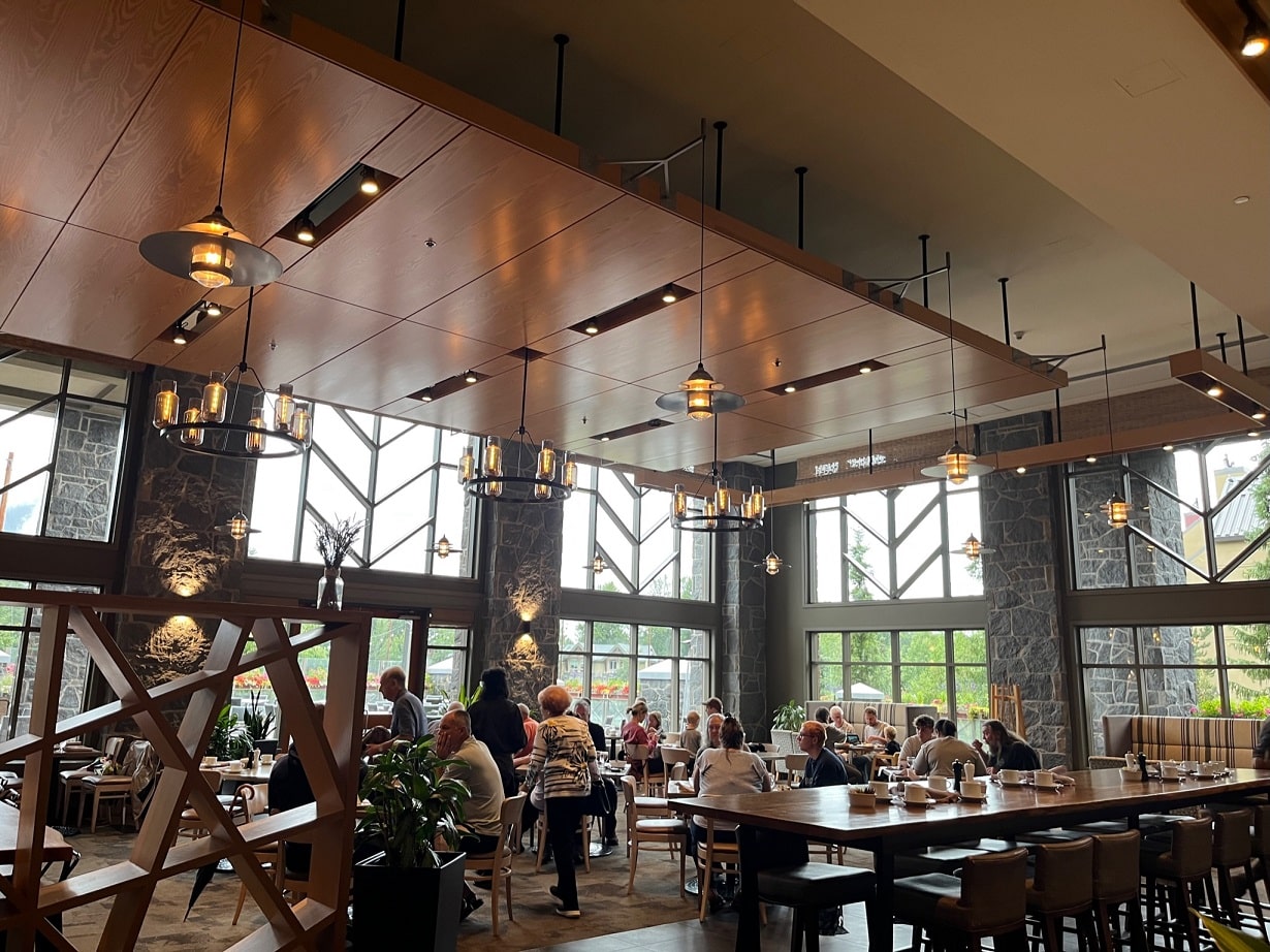 westin resort and spa whistler vine and grill restaurant seating