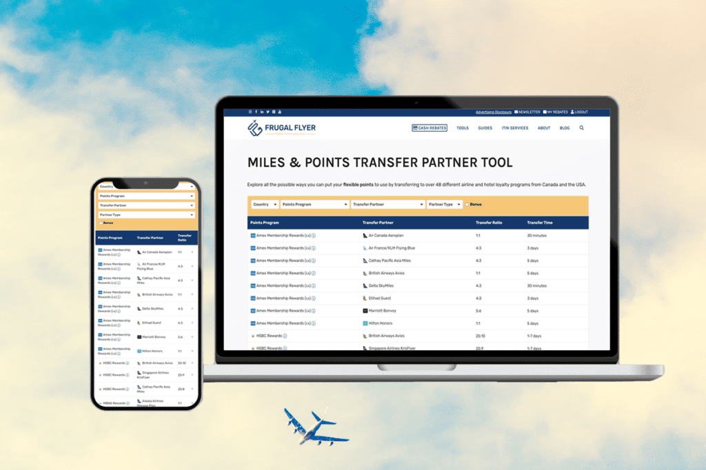 Now Available: Miles & Points Transfer Partner Tool | Frugal Flyer