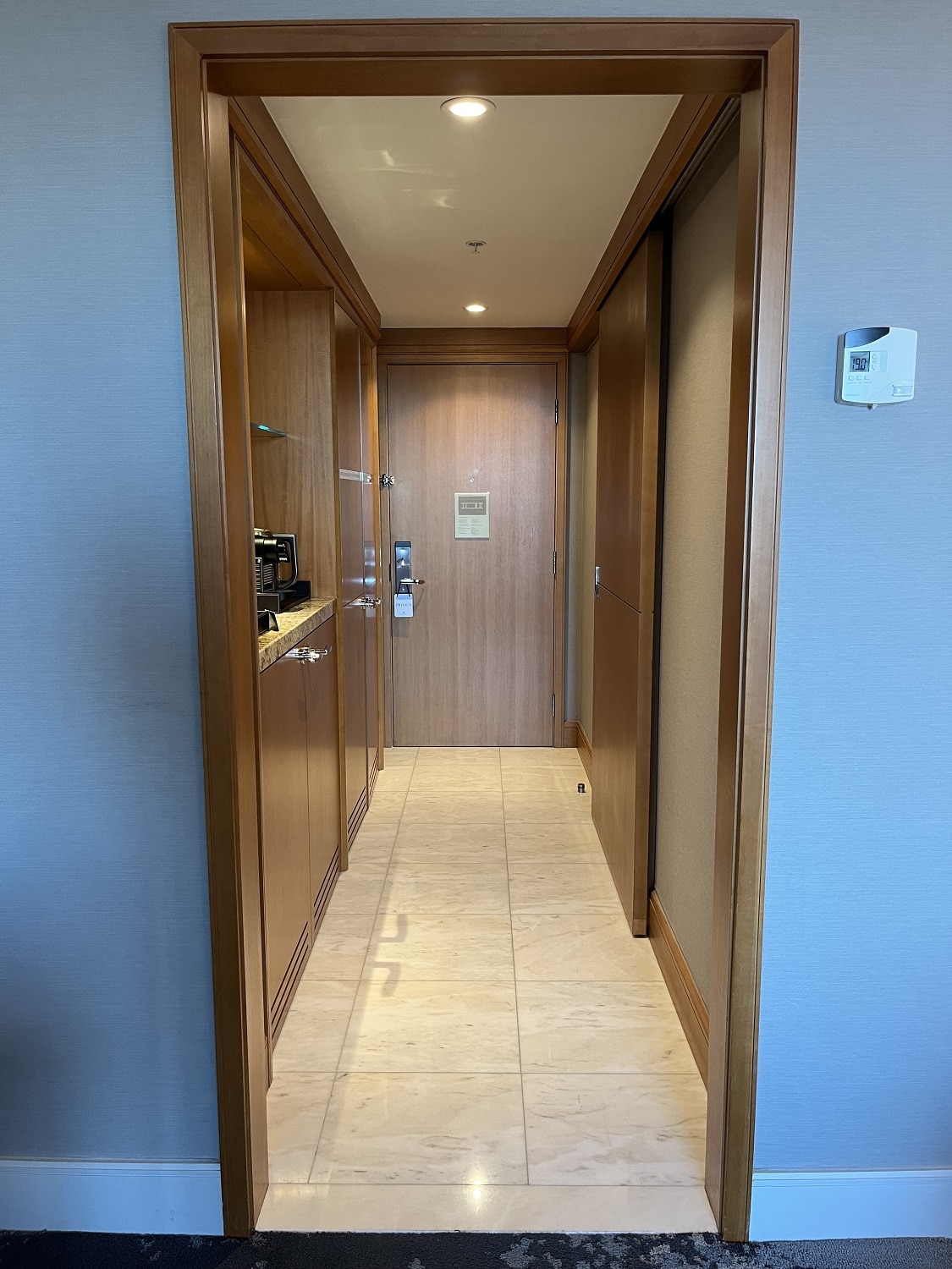 ritz carlton toronto king lake ontario view room hallway to bathroom