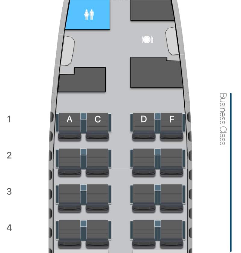 air canada boeing 737 max 8 business class seat map