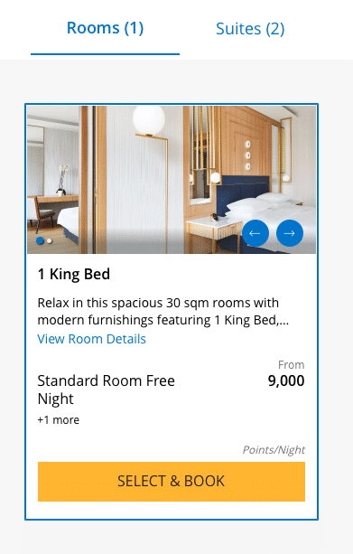 grand hyatt athens 1 king bed redemption in app