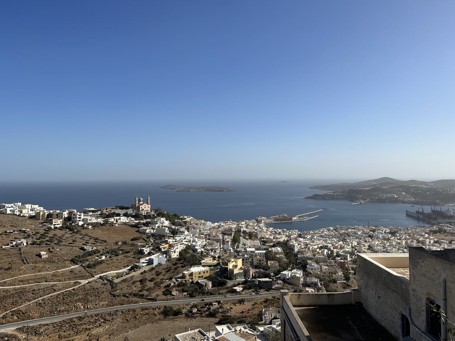 view of syros greece