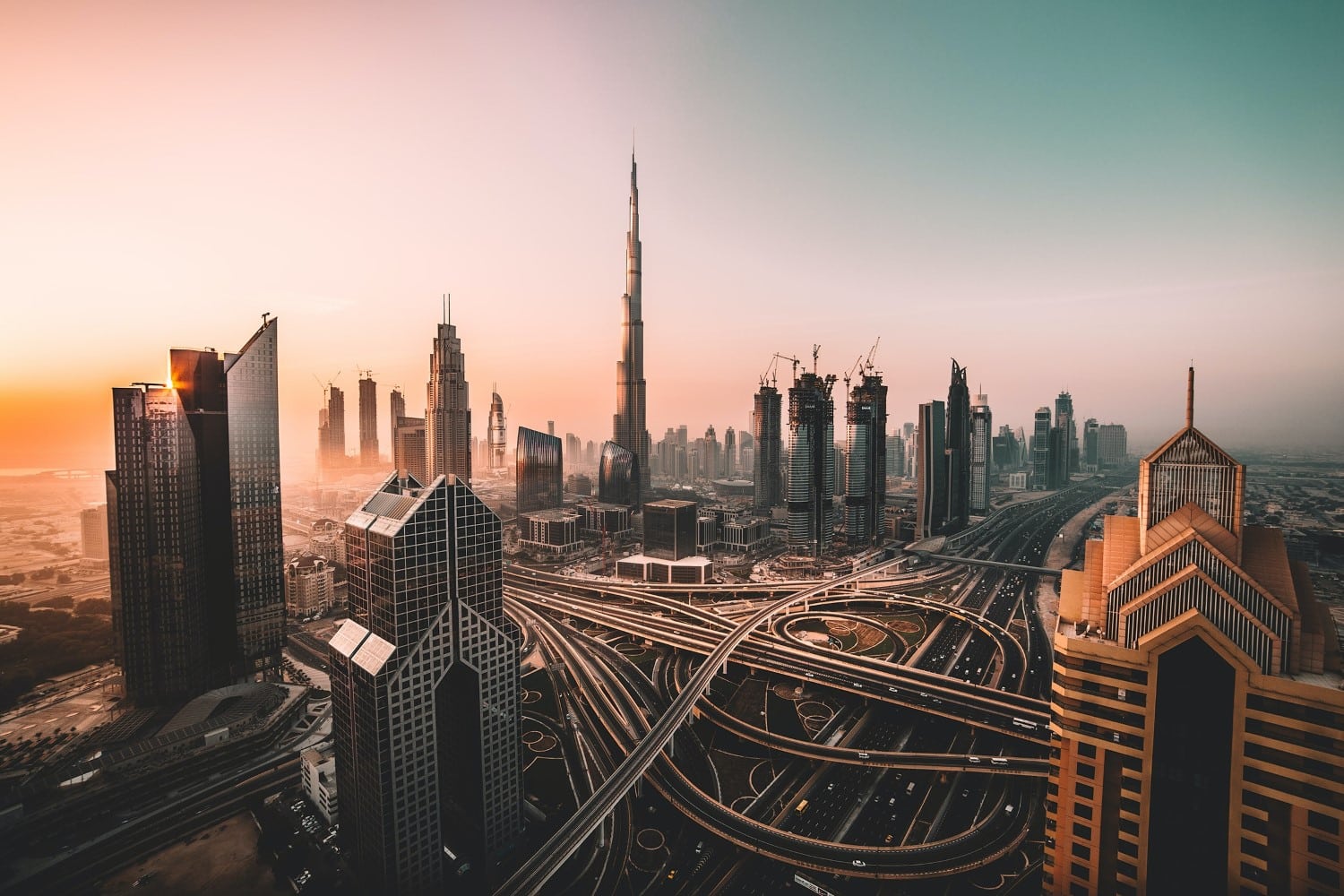 Dubai cityscape photograph.