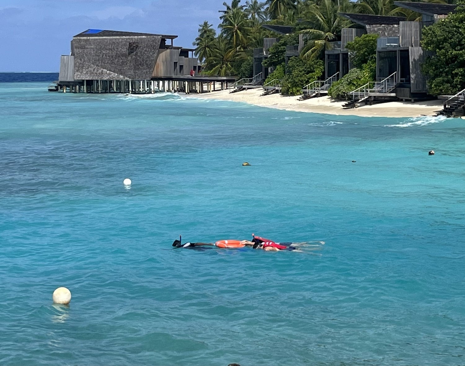 st regis maldives vommuli resort guided snorkeling