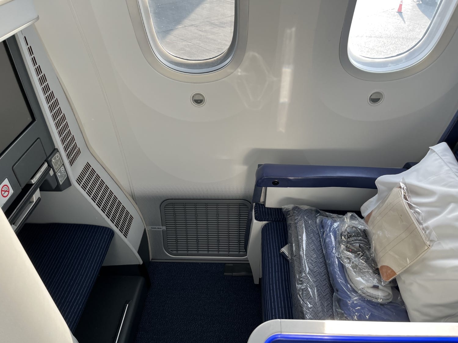 ana business class 787 window seat overview