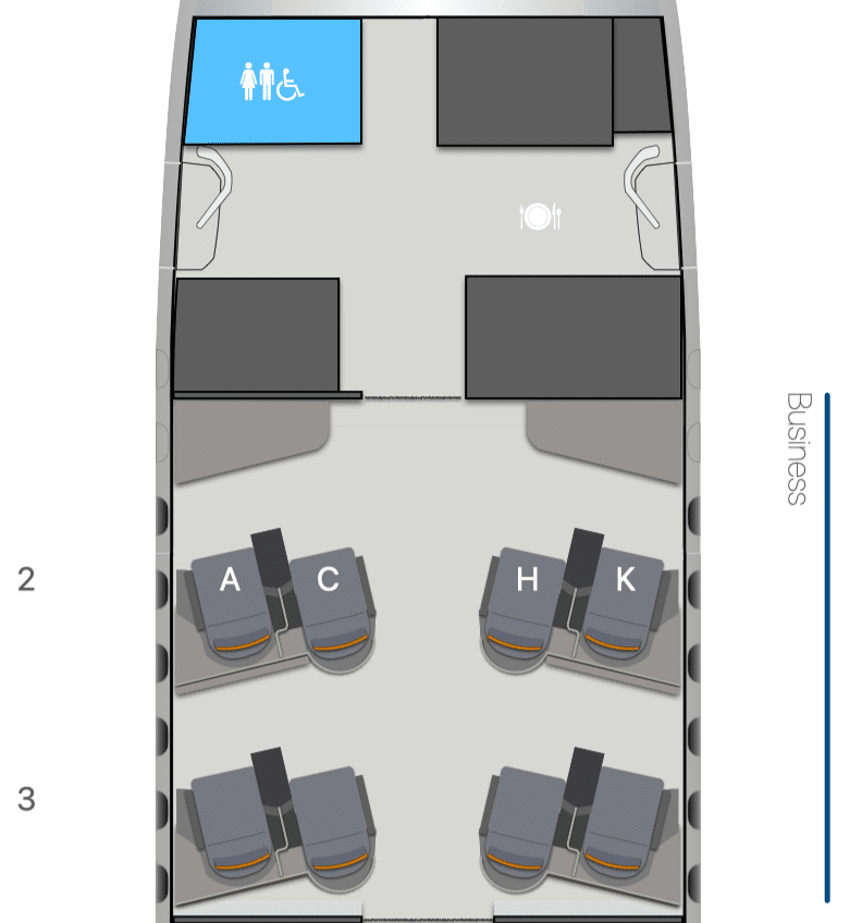 starlux business class a321neo seatmap