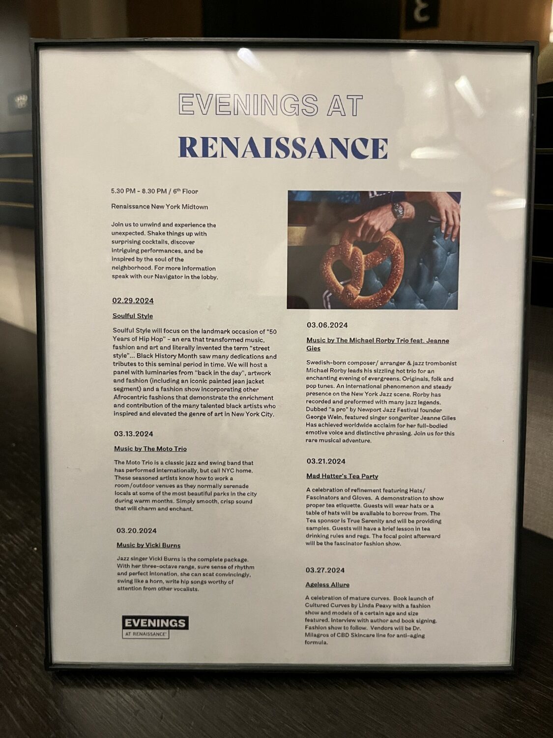 renaissance new york midtown hotel evenings at renaissance signage