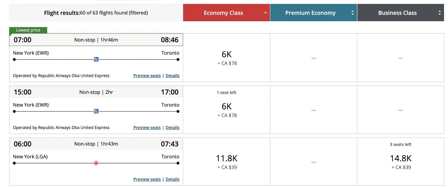 Understanding the Aeroplan Award Chart Frugal Flyer