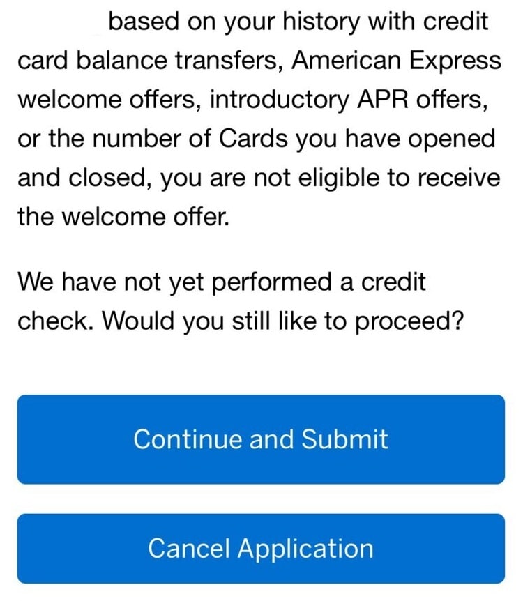 american express us pop-up warning